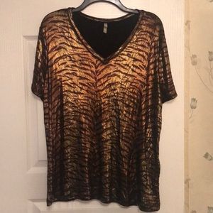 White Stag slinky tiger print tee